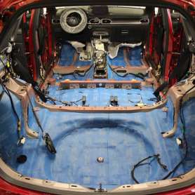 Шумоизоляция багажника вторым слоем Mazda